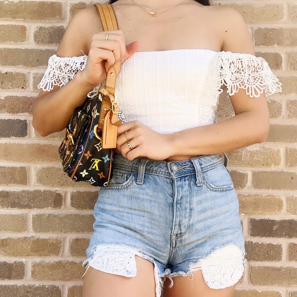 Authentic💕 Louis Vuitton PM shoulder bag black noir multicolor - Picture 4 of 14